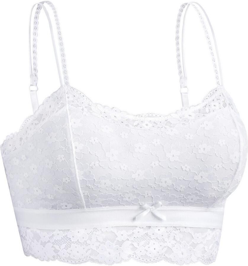 Vivance Bralette-bh Anisa van bloemige kant in lichte lange vorm sexy lingerie - Foto 5