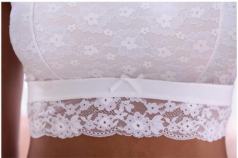 Vivance Bralette-bh Anisa van bloemige kant in lichte lange vorm sexy lingerie - Foto 4