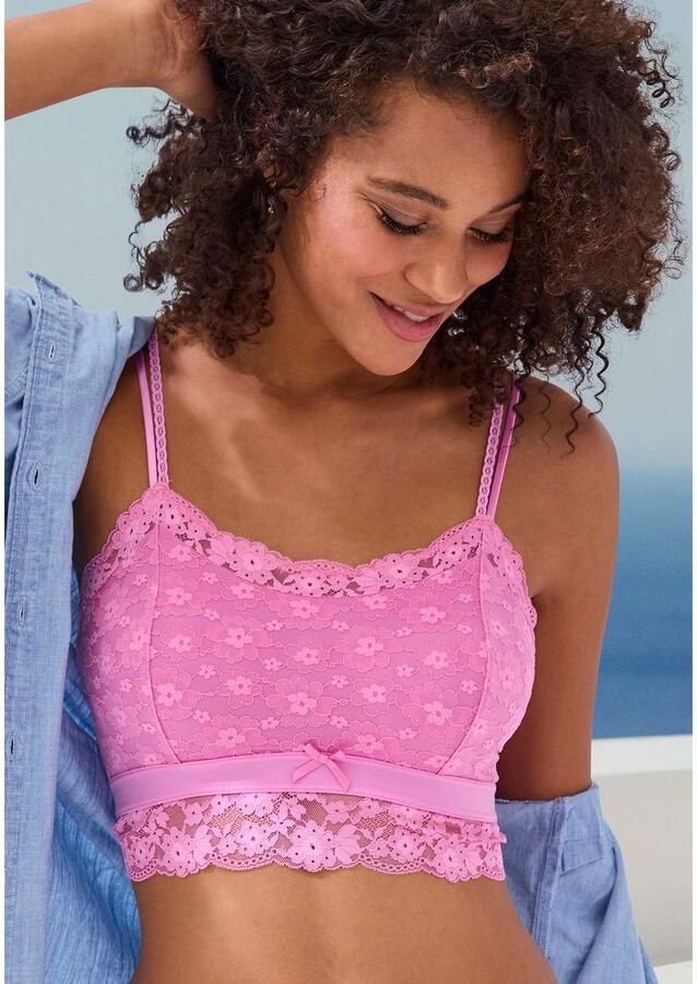 Vivance Bralette-bh Anisa van bloemige kant in lichte lange vorm sexy lingerie - Foto 2