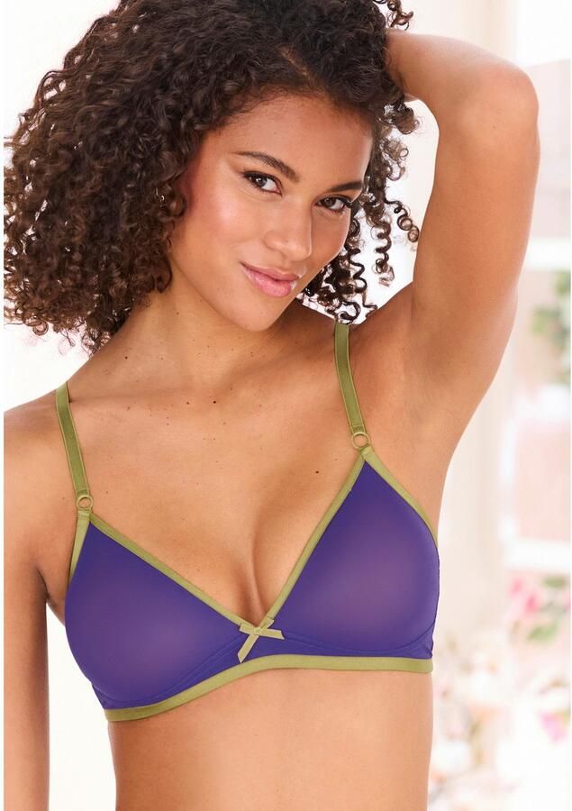 Vivance Bralette-bh Finja zonder beugel van transparant soft-mesh transparante onderkleding