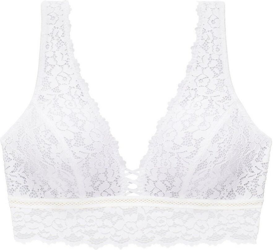 Vivance Bralette-bh zonder beugels rondom gebloemd kant lingerie - Foto 5