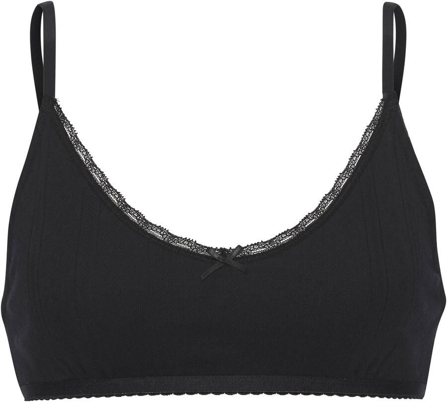 Vivance Bralette van zacht pointelle-breisel met kant - Foto 3