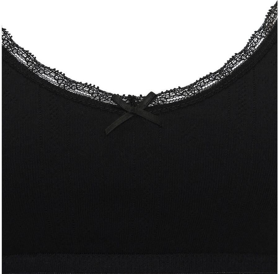 Vivance Bralette van zacht pointelle-breisel met kant