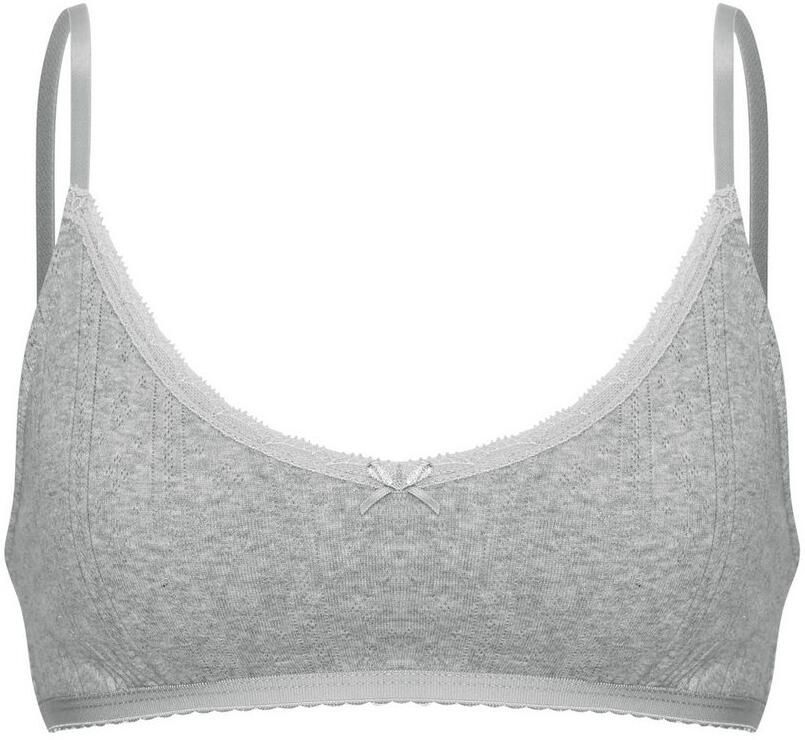 Vivance Bralette van zacht pointelle-breisel met kant - Foto 3