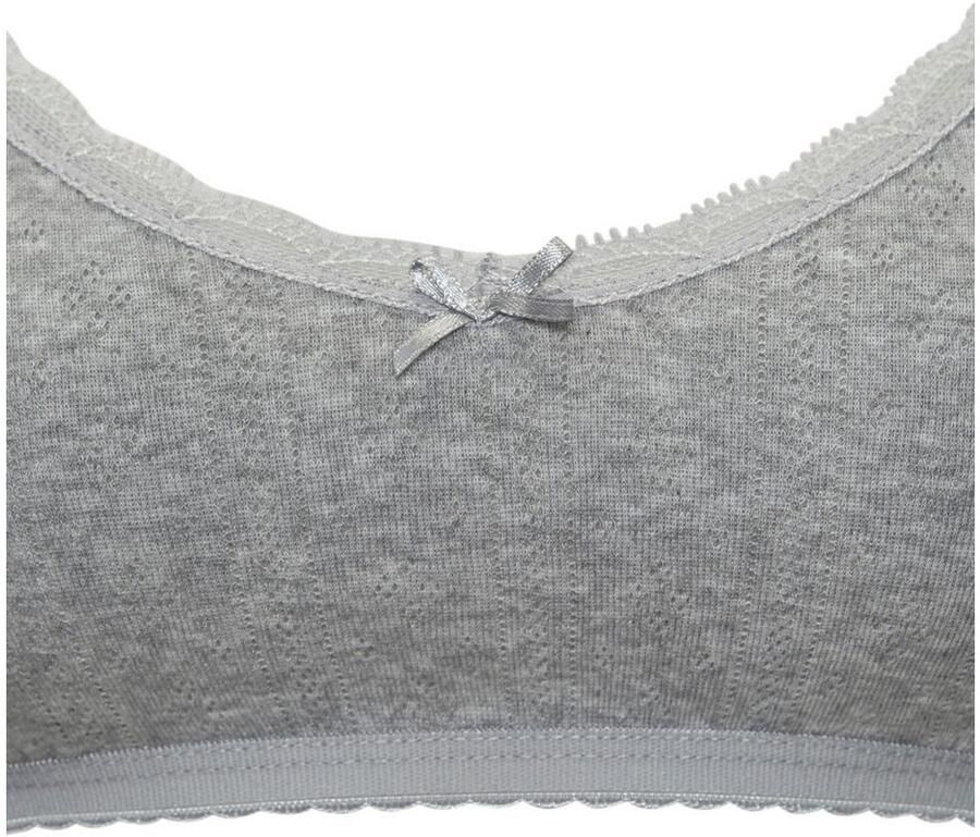Vivance Bralette van zacht pointelle-breisel met kant