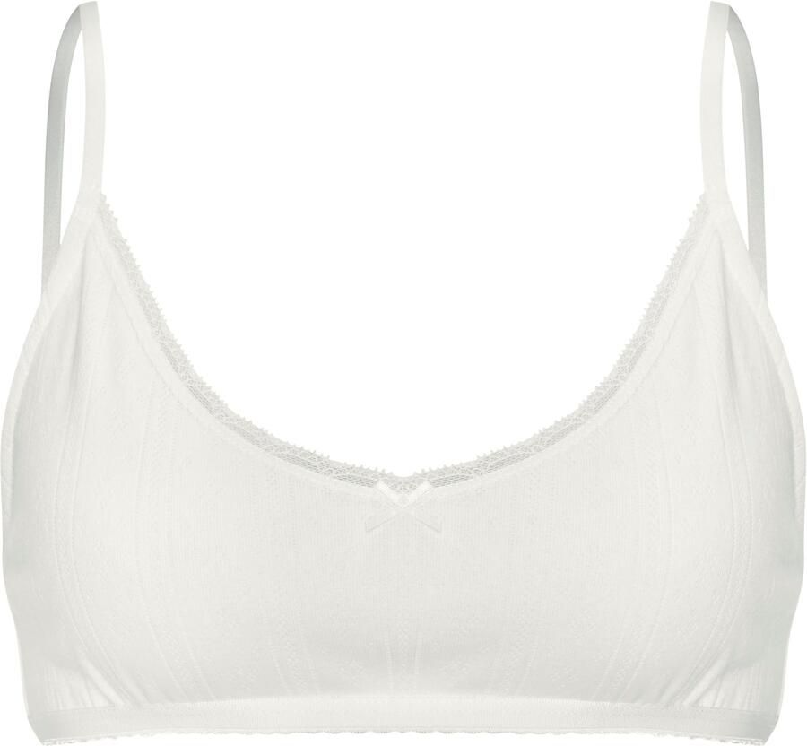 Vivance Bralette van zacht pointelle-breisel met kant - Foto 3