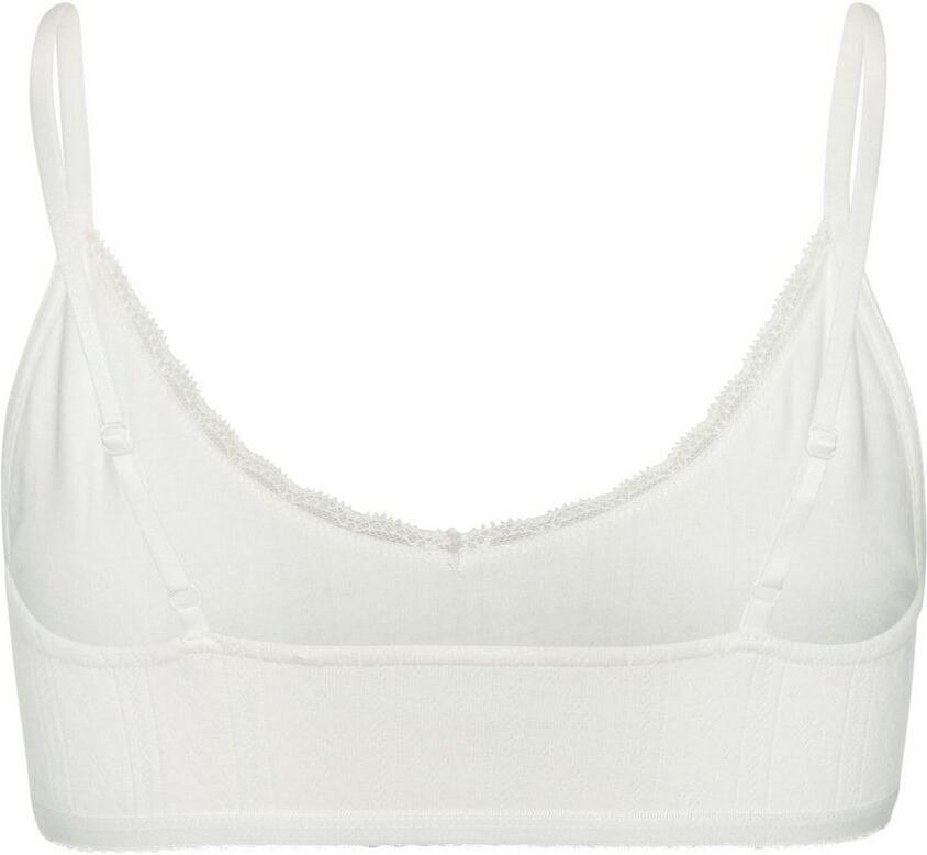 Vivance Bralette van zacht pointelle-breisel met kant - Foto 2