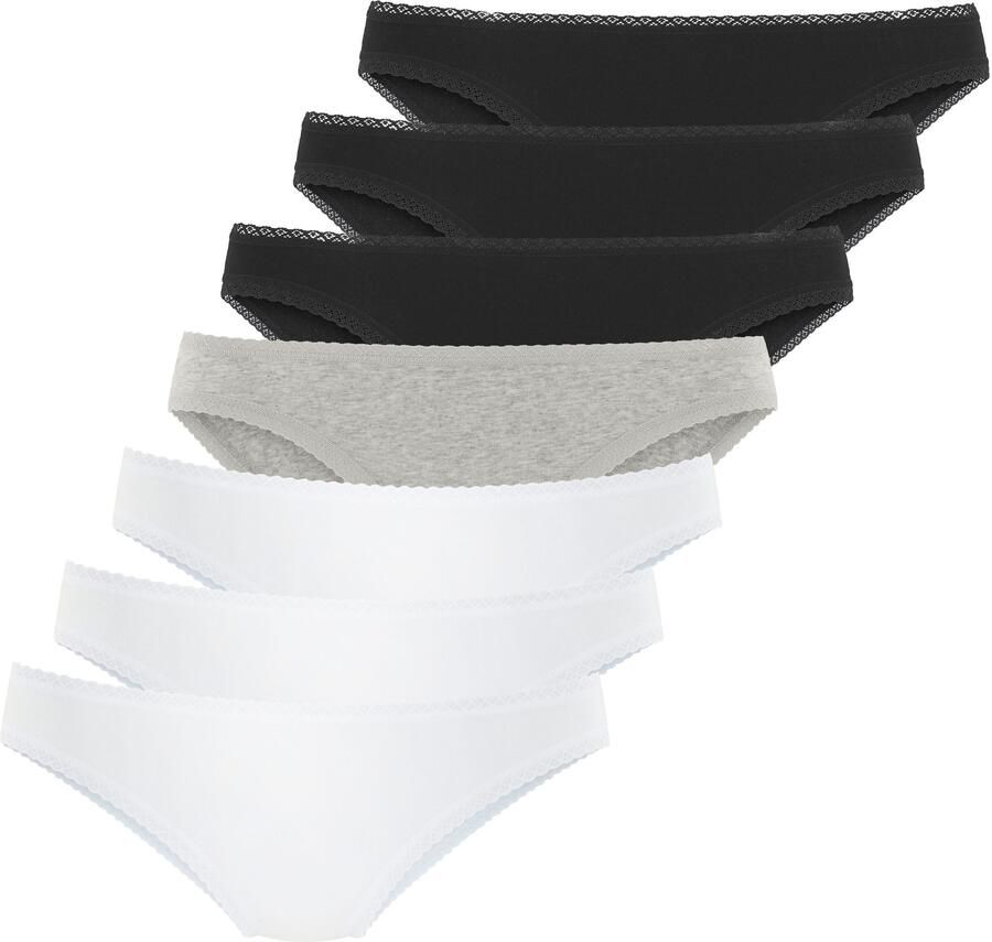 Vivance Brazilian slip met fijne kantafwerking en van zachte katoenkwaliteit (7 stuks in set) - Foto 6