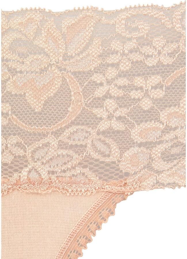 Vivance Brazilian slip van elastische katoen met florale kant (3 stuks)