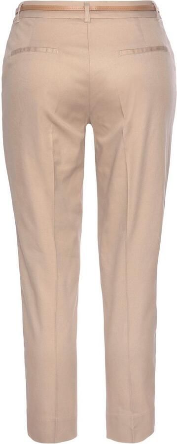 Vivance Chino in klassieke basic pasvorm stoffen broek business look (Met riem in leer-look) - Foto 7