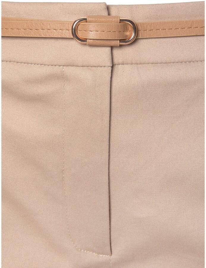 Vivance Chino in klassieke basic pasvorm stoffen broek business look (Met riem in leer-look)