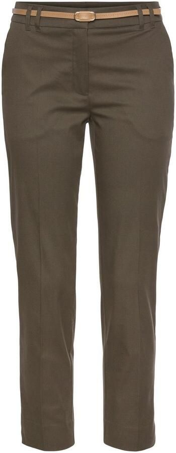 Vivance Chino in klassieke basic pasvorm stoffen broek business look (Met riem in leer-look) - Foto 6