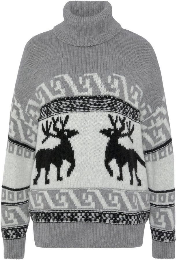 Vivance Coltrui met wintermotief gebreide trui noorse trui kersttrui - Foto 10