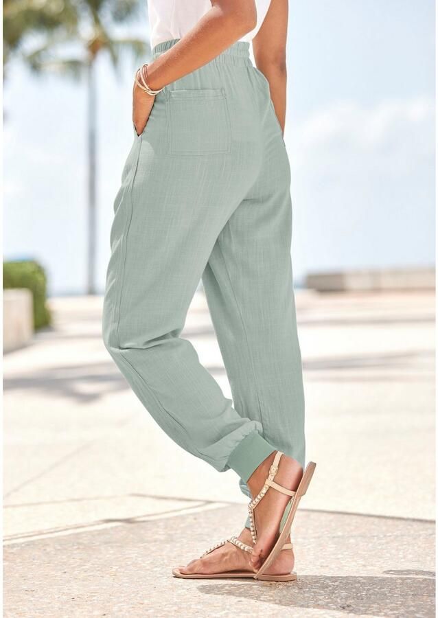 Vivance Comfortbroek gemaakt van geweven stof met een lichte structuur - Foto 4