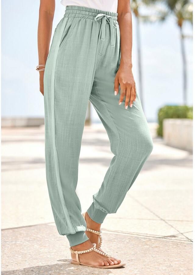 Vivance Comfortbroek gemaakt van geweven stof met een lichte structuur - Foto 2