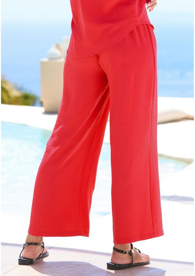 Vivance Comfortbroek met elastische tailleband zomerbroek basis (Met riem) - Foto 4