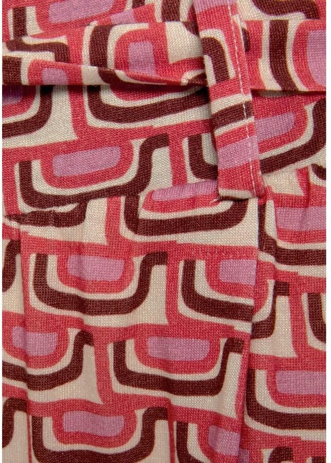 Vivance Culotte met retro-print lichte jerseybroek zomerbroek (Met een bindceintuur)