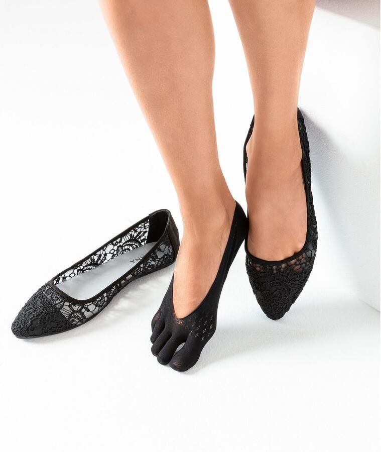 Vivance Fijne enkelsokken met gescheiden tenen (set 3 paar) - Foto 3