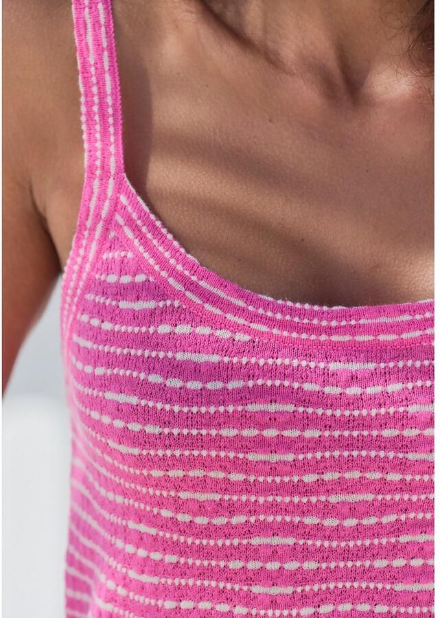 Vivance Gebreide top Met streepstructuur van lichte tricotkwaliteit