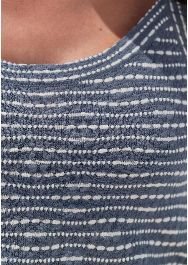 Vivance Gebreide top Met streepstructuur van lichte tricotkwaliteit - Foto 2