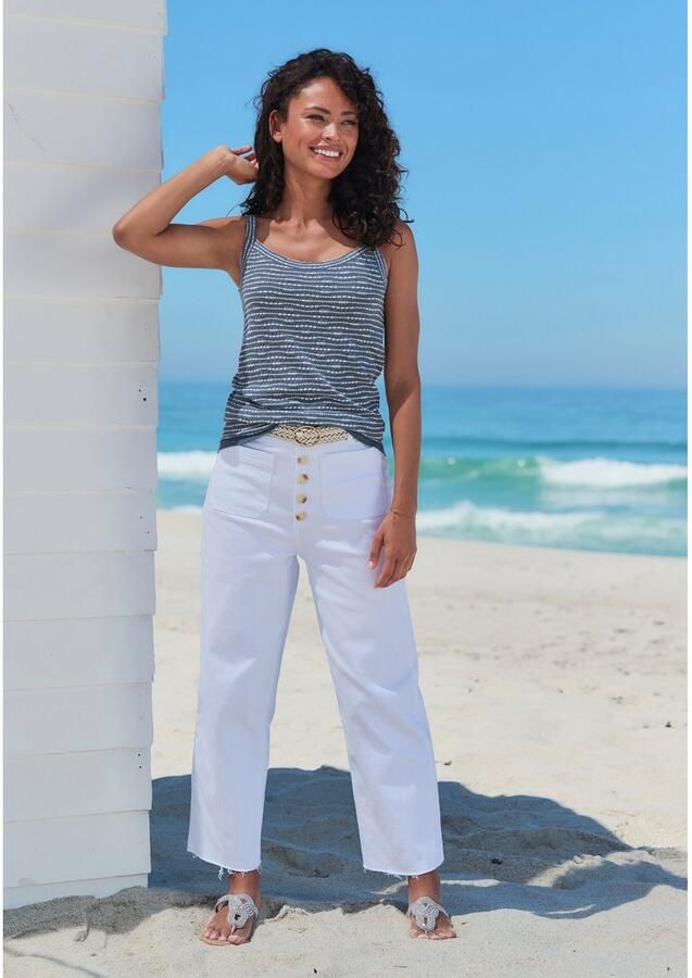 Vivance Gebreide top Met streepstructuur van lichte tricotkwaliteit - Foto 3