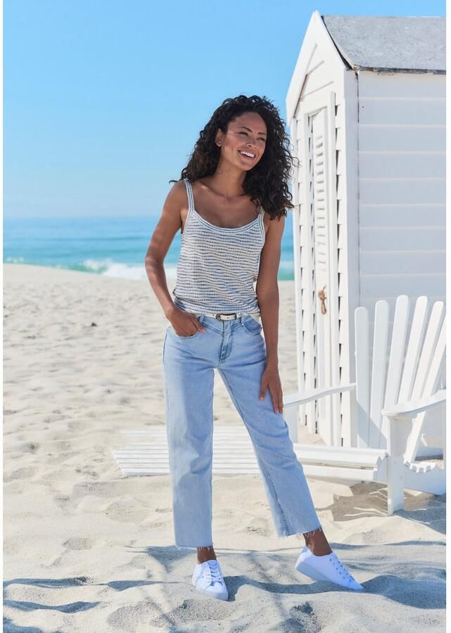 Vivance Gebreide top Met streepstructuur van lichte tricotkwaliteit