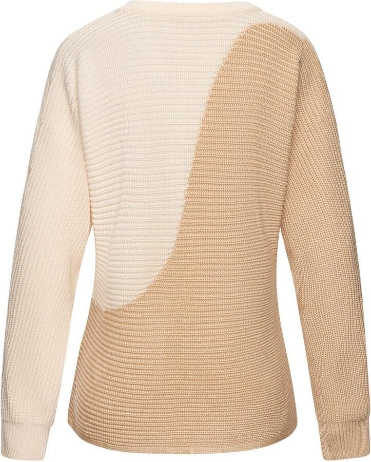 Vivance Gebreide trui in colorblock look ronde hals - Foto 2