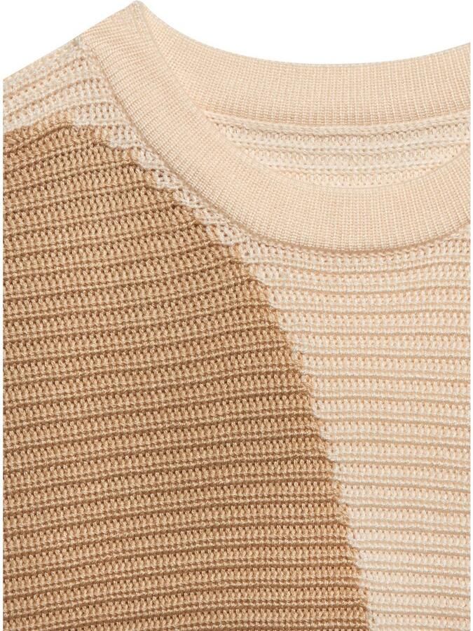 Vivance Gebreide trui in colorblock look ronde hals - Foto 3