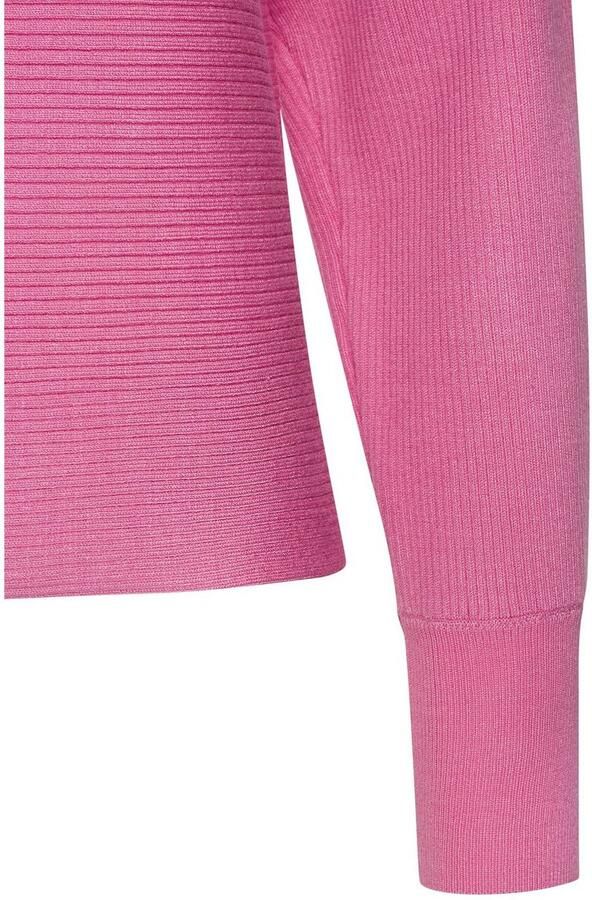 Vivance Gebreide trui met u-boot halslijn vleermuismouwen strepenlook oversized - Foto 4