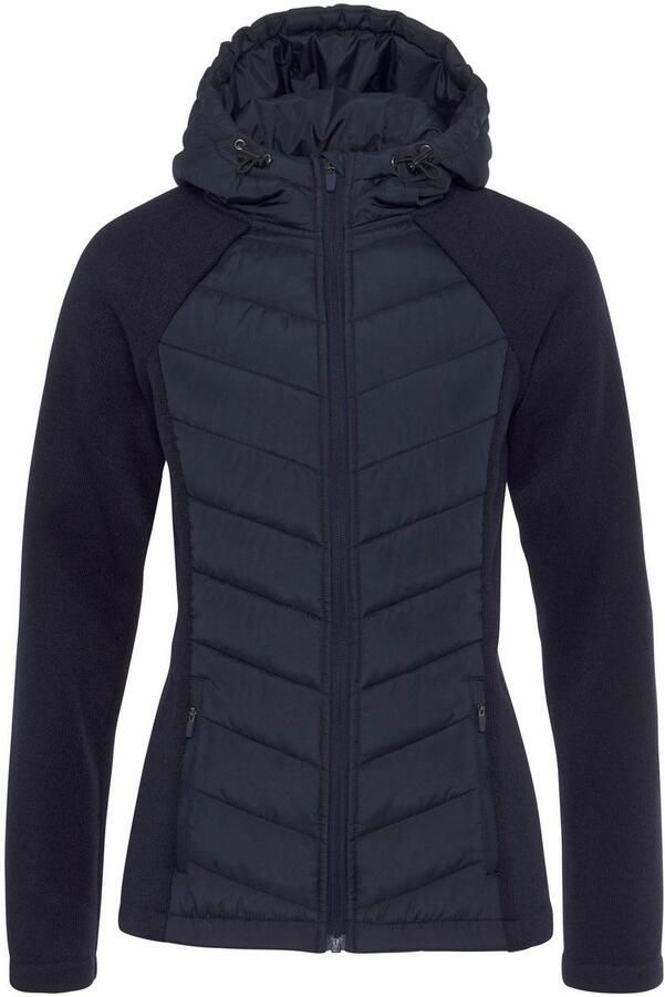 Vivance Gewatteerde jas met tricot-fleece-mouwen - Foto 7
