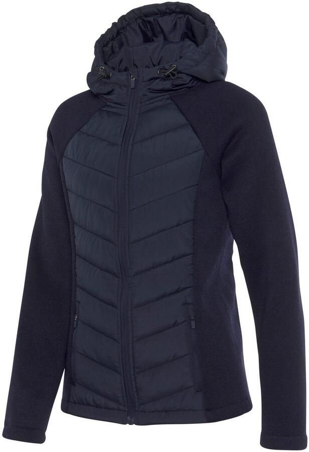 Vivance Gewatteerde jas met tricot-fleece-mouwen - Foto 4