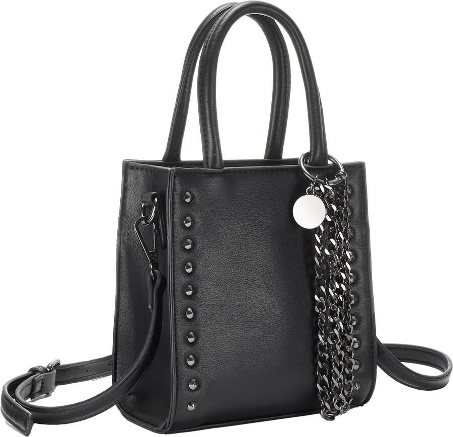 Vivance Handtas Minibag met klinknagel-details schoudertas handtas crossbody tas vegan - Foto 6