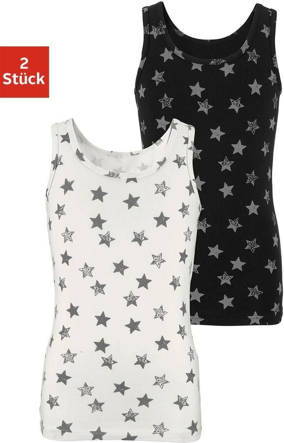 Vivance Hemd met sterrenprint tanktop (set 2 stuks) - Foto 4
