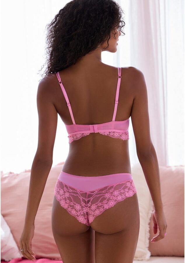 Vivance Hipster Anisa met bloemige kant en fijne decoratieve strik