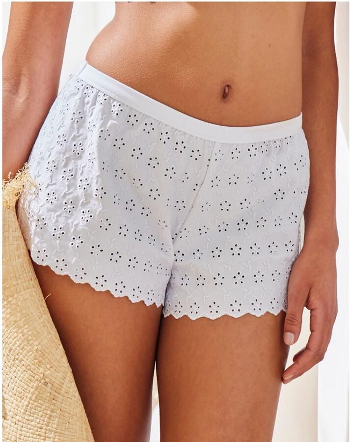 Vivance Hipster in edele shorty-snit van zacht katoen met gaatjesborduur - Foto 2