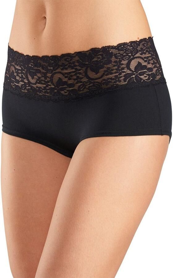 Vivance Hipster van elastische katoen met florale kant (3 stuks) - Foto 3