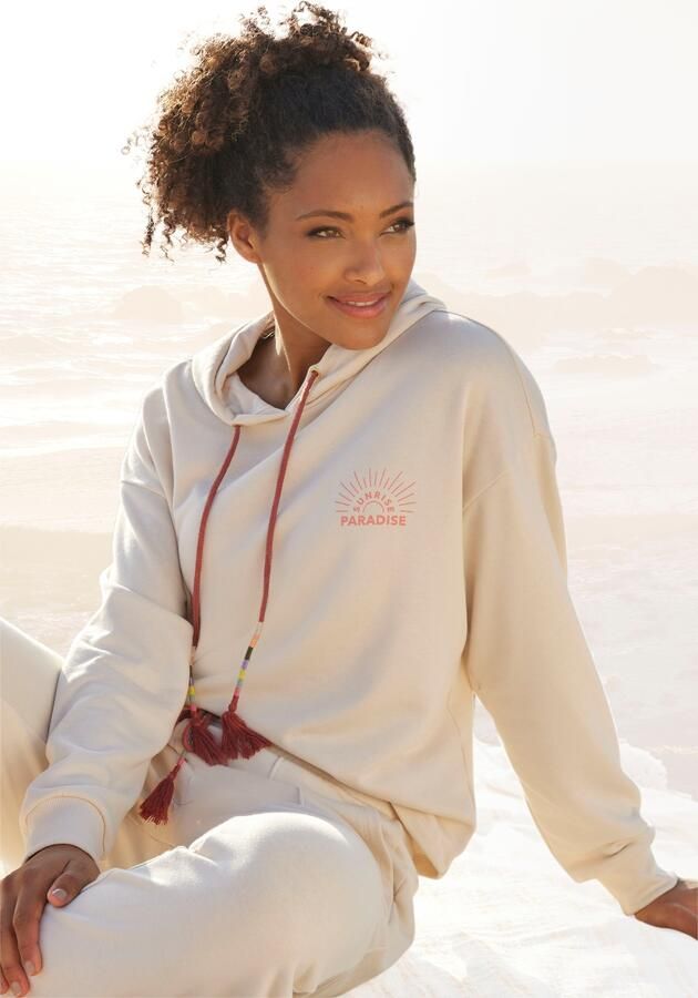 Vivance Hoodie Capuchonsweatshirt met print loungewear - Foto 8