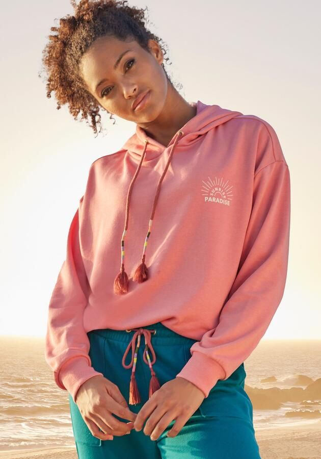 Vivance Hoodie Capuchonsweatshirt met print loungewear - Foto 7