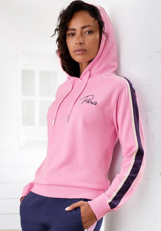 Vivance Hoodie met contrasterende accentueringen loungeanzug (1-delig) - Foto 9