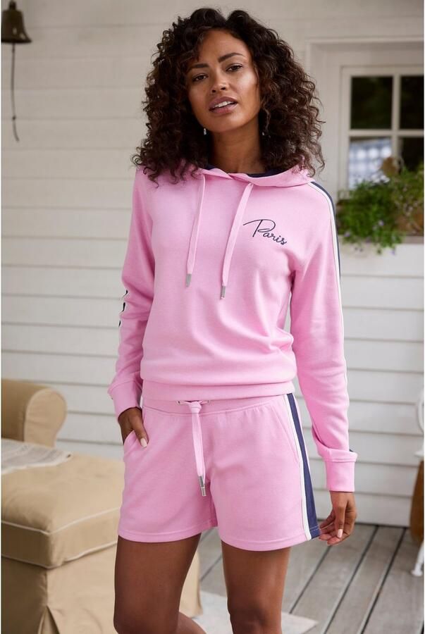 Vivance Hoodie met contrasterende accentueringen loungeanzug (1-delig) - Foto 8