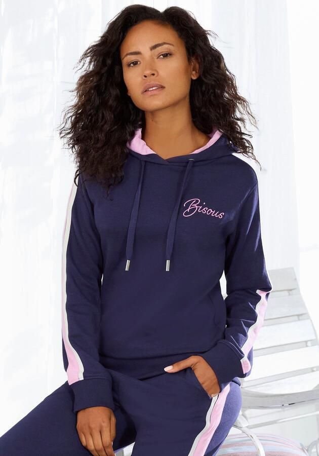 Vivance Hoodie met contrasterende accentueringen loungeanzug (1-delig) - Foto 7