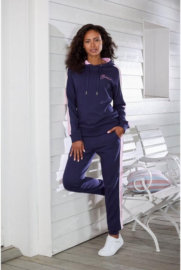 Vivance Hoodie met contrasterende accentueringen loungeanzug (1-delig) - Foto 6