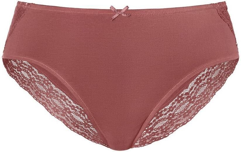 Vivance Jazz-hipsters van elastische katoen met florale kant (3 stuks) - Foto 4