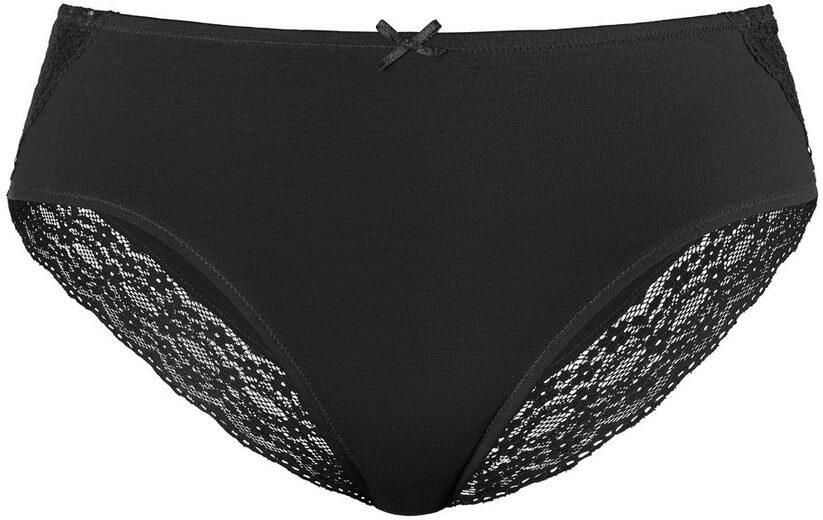 Vivance Jazz-hipsters van elastische katoen met florale kant (3 stuks) - Foto 4