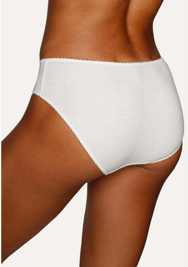 Vivance Jazz-hipsters van zachte en elastische ribstof met delicate roosjes vooraan (3 stuks) - Foto 3