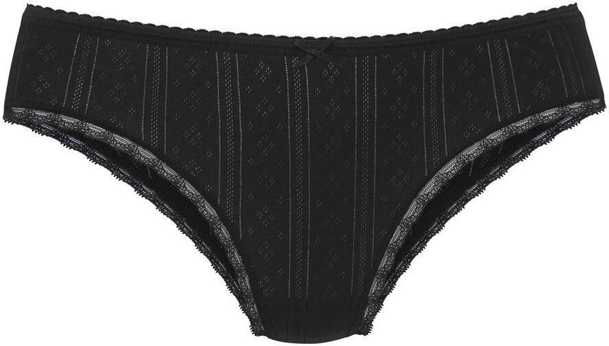 Vivance Jazzpants van zacht pointelle-breisel met kant (Set van 3) - Foto 3