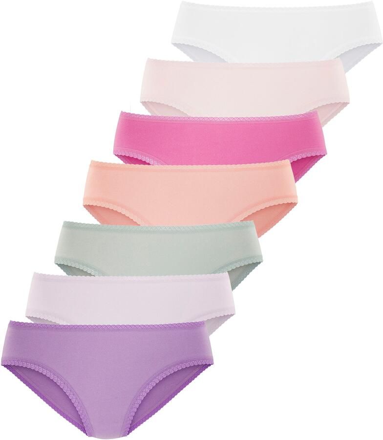 Vivance Jazzpants van zachte katoenkwaliteit met fijne kantafwerking (7 stuks in set) - Foto 6