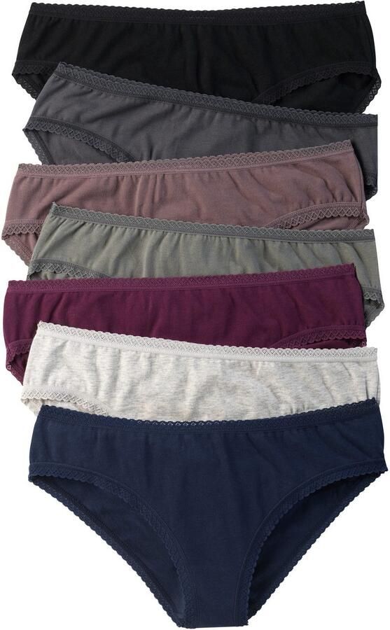 Vivance Jazzpants van zachte katoenkwaliteit met fijne kantafwerking (7 stuks in set) - Foto 5