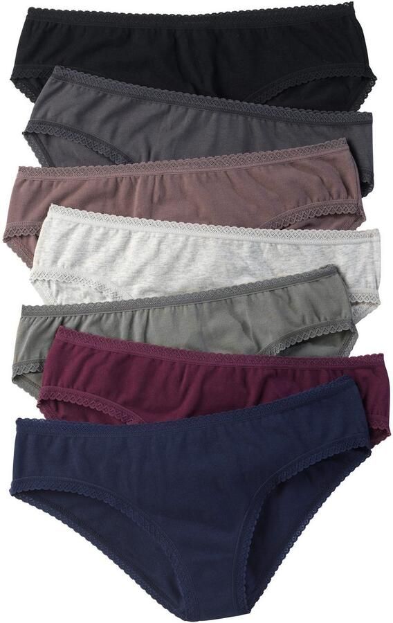 Vivance Jazzpants van zachte katoenkwaliteit met fijne kantafwerking (7 stuks in set) - Foto 4