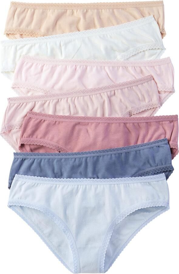 Vivance Jazzpants van zachte katoenkwaliteit met fijne kantafwerking (7 stuks in set) - Foto 4